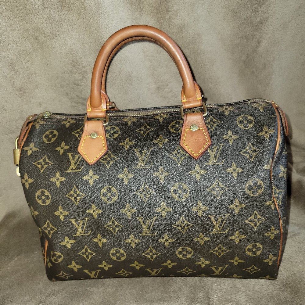 VINTAGE 1982 LOUIS VUITTON Monogram Speedy 30